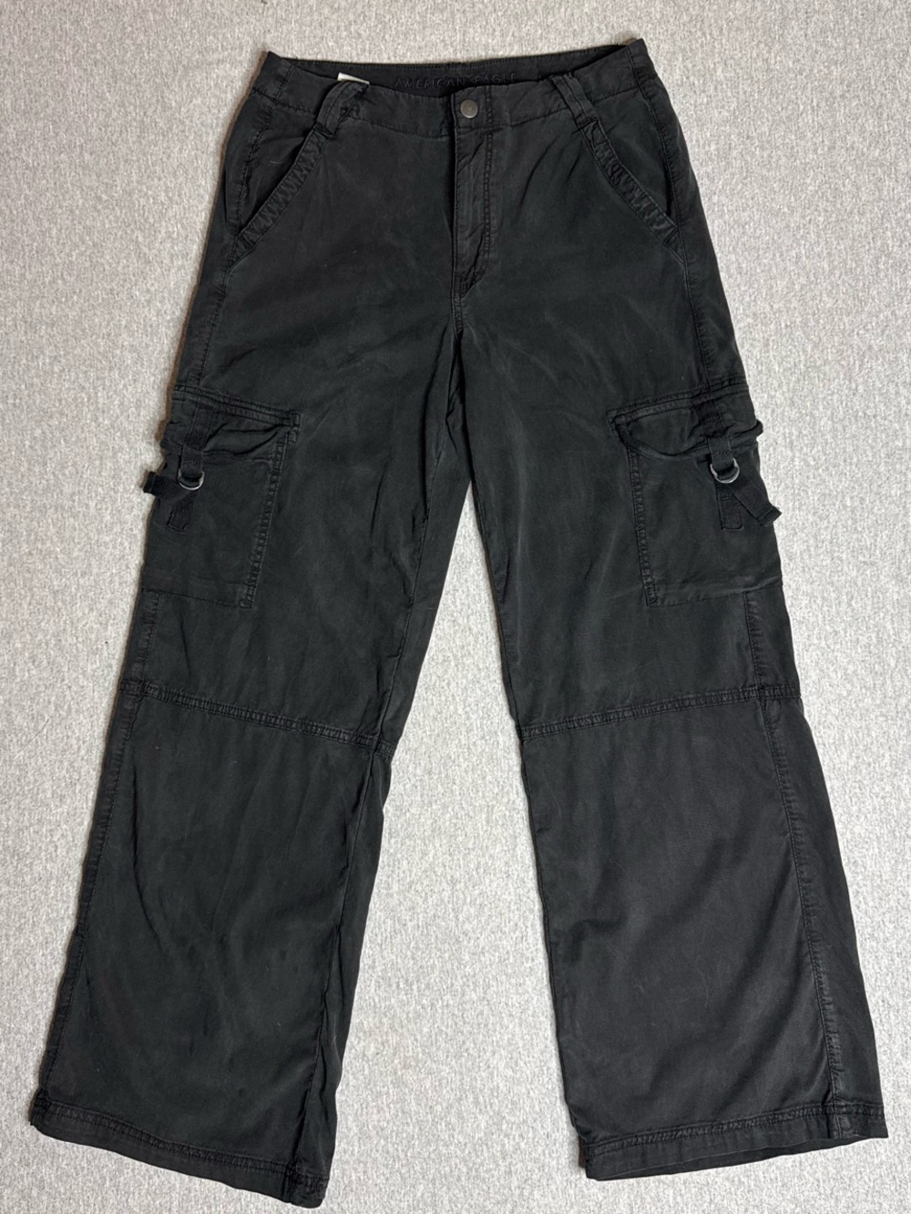 Women's Black Cargo Pants with Utility Pockets